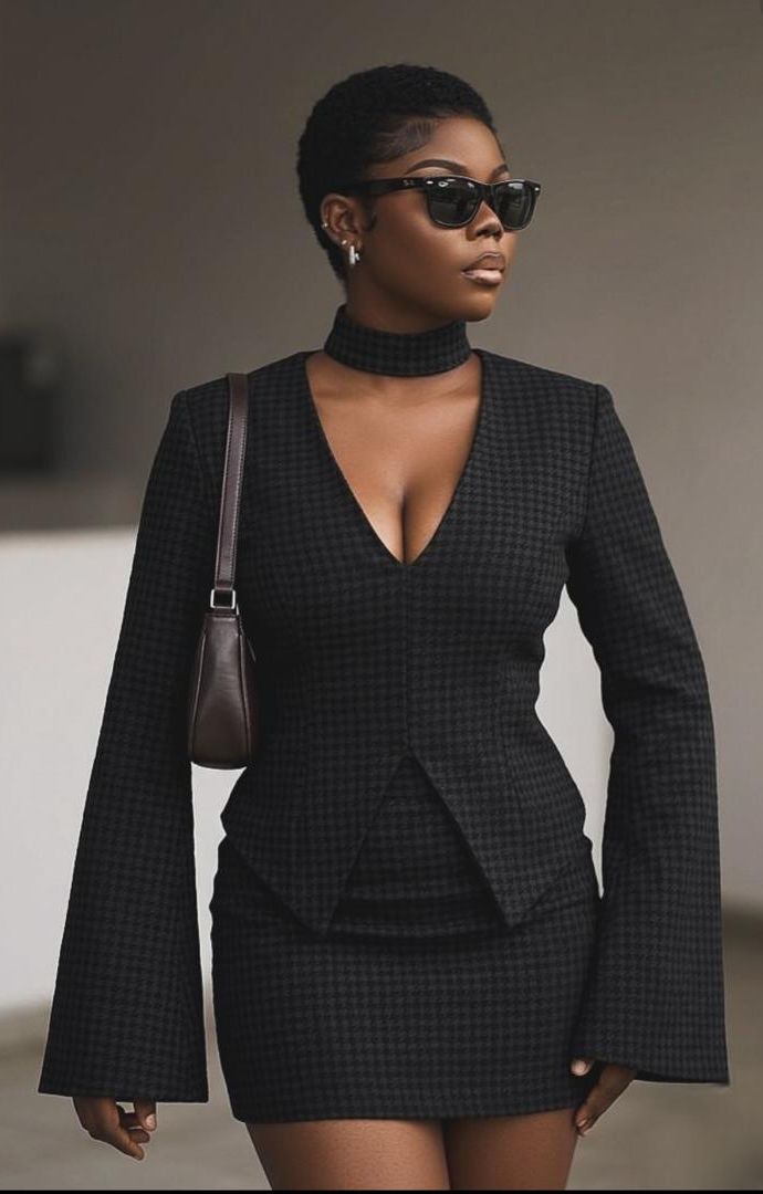 Houndstooth Power Suit