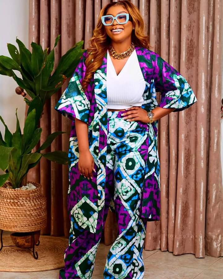 Iris Ankara Kimono Set